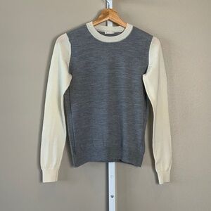 GAP Lightweight Merino Colorblock Crewneck Sweater